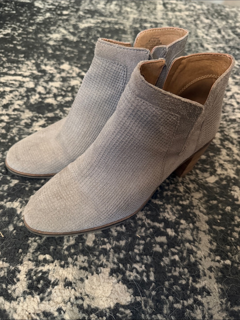 Women's Grey Suede Ankle Booties - Stylish Everyday Heel